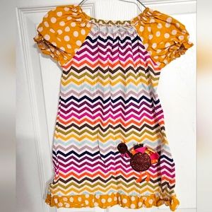 Colorful thanksgiving turkey dress